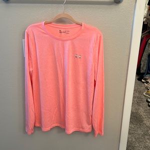 Under Armour long sleeve peach heat gear xl